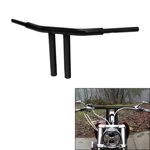 Fat 1-1/2" Gloss Black 12" Rise T-bars Handlebars Fit For Harley Low Rider 18-24 - Picture 1 of 8