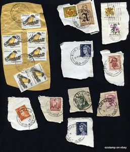 Emerald 4 Queensland Postmarks Complete on piece CDS QLD Stamps Australia - Picture 1 of 1
