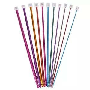 11Pcs/Set Crochet Hooks Needle Set Tunisian Afghan Knitting Tools 10.6" 2-8mY_sh - Picture 1 of 11