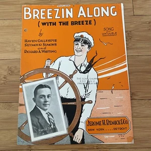 Vintage Sheet Music - Breezin' Along With the Breeze - 1926 Piano Ukulele Banjo - Picture 1 of 8