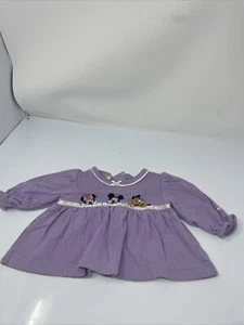 Walt Disney World Baby Collection Purple Mini Mickey And Pluto Shirt Size 6 Mos - Picture 1 of 23