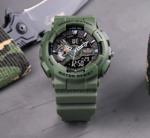 Mens SKMEI Electronic Watch Multi Functional Night Light Waterproof Watch - SALE - Picture 1 of 20