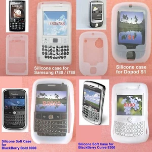 New Silicone Soft Case for Samsung i780 i788, Dopod S1, Blackberry 9000, 8300 - Picture 1 of 9