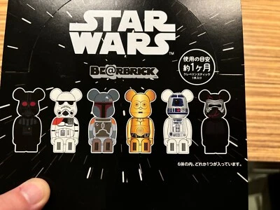 Star Wars Rare Bearbrick BE@RBRICK Japanese 6 pc Set Medicom 6'' Vader R2D2 C3P0 - Image 1 of 4