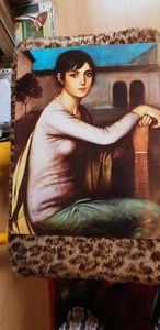 Bild,Poster,Frau mit Gitarre J.R.de Torres "La Gitarrista" 40 x 50 cm hochwertig - Bild 1 von 3