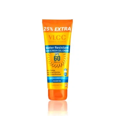 VLCC Water Resistant Sunscreen Gel Creme Spf 60 For UVA, UVB Protect 100g + 25g - Image 1 of 4