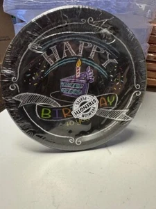 Chalk Birthday Party 6-7/8" Paper Dessert Plates Party Tableware 8ct. New!!! - Picture 1 of 2