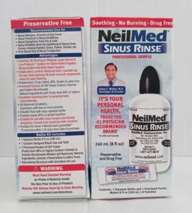 NeilMed Sinus Rinse Starter Kit 1 Bottle - 8 fl oz/240 ml (Bundle of 2) - Picture 1 of 2
