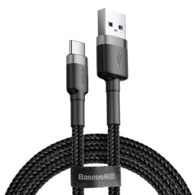 Baseus USB-A to USB-C Cafule Tough Cable 3M - Gray - Image 1 of 4