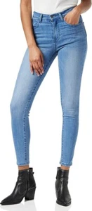 Find. Womens High Rise Skinny Stretch Jeans Light Wash 28W 32L Size 10 Regular - Picture 1 of 6