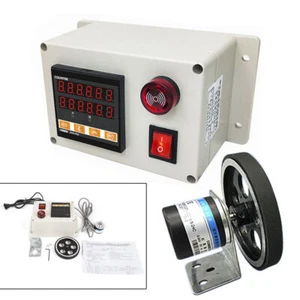 300ppr Rotary Encoder Digital Meter Counter with Wheel & Mounting Bracket - Picture 1 of 6