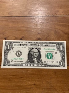 April 15 2015 Birthday/Anniversary 💵 One Dollar Note 10215045 - Picture 1 of 8