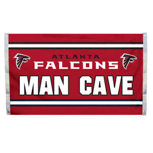 Atlanta Falons Man Cave Grommet Flag Licensed Football NFL 3' x 5'