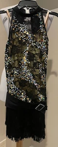CURTAIN CALL Womens Costume Romper Dance One Piece J4652 NWOT - ALA Large - Picture 1 of 8