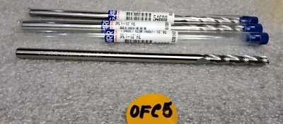 GARR  1/4" DIA. X 1-1/2" LOC X 1/4" SHK 6"OAL  3-FL SOLID CARBIDE END MILL, 3 Pc - Image 1 of 2