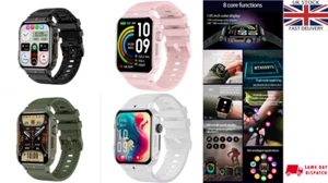 Orologio Smart Uomo Donna Fitness Sport Frequenza Cardiaca BT Batteria Lunga Touch Screen - Foto 1 di 25