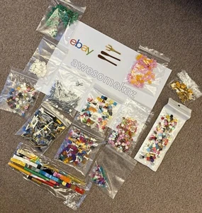 LEGO Spares dots, oars, tiaras, crystals, stems, flowers cutlery Custom Bundle - Picture 1 of 11