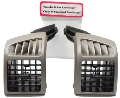 2004-2012 Chevy Colorado GMC Canyon Dash Outer Airvent Left & Right Set Gray OEM - Image 1 of 4
