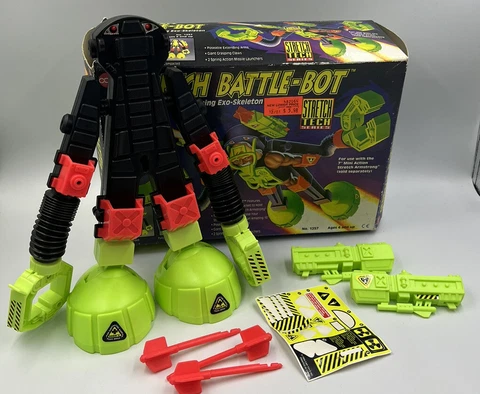 Stretch Armstrong Battle-bot Cap Toys 1994 - Missing Mask/Body Cover Cover