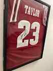 Jonathan Taylor (COLTS) RB Stitched Signed Red Jersey Wisconsin And Framed COA