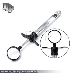 C-W Type Aspirating Syringe 1.8cc Black Color Handle Dental Instruments - Picture 1 of 3