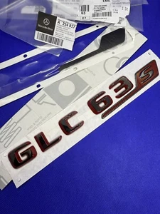 Logo Badge Emblème GLC 63S MERCEDES AMG 63 Original A2548174400 W253 Monogramme - Imagen 1 de 13