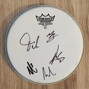 Cage The Elephant Band Signed 8" Drumhead Drum Head Matt Schultz +4 LEGENDS RAD - Picture 1 of 3