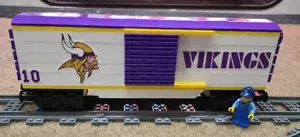 Custom Train Minnesota Vikings Boxcar -PLEASE READ ITEM DESCRIPTION- - Picture 1 of 4