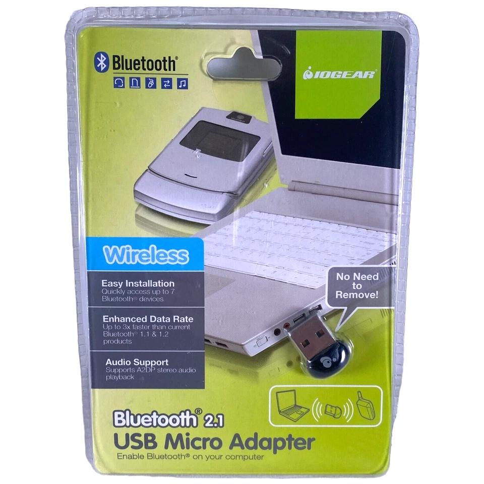 IOGear Bluetooth 2.1 USB Micro Adapter GBU421 MAC or PC - 30 Foot Wireless Range - Image 1 of 2