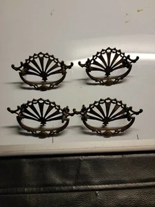Ornate Brass Draw Pulls/ Lot of 4 - Picture 1 of 12