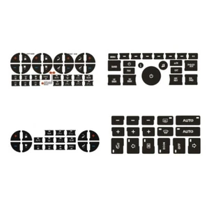 Car A/C Air Conditioner Radio Stickers Car Button Repair Stickers Trim Set - Picture 1 of 12