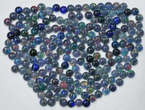 54072.0 - 4 mm 150 Piece lot of Round Cut Australian Opal Triplets Made from - Picture 1 of 6