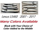 Custom Black & Color Door Handle Overlays 2007 - 2017 Lexus LS460 U PICK CLR