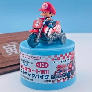 Baby Mario Mario Kart Wii Pull Back Bike Figure Suntory Boss 2008 Japan Rare - Picture 1 of 14