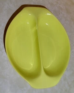 MCM Russel Wright Residential 11" Divided Dish Lemon Yellow Melamine - Picture 1 of 3