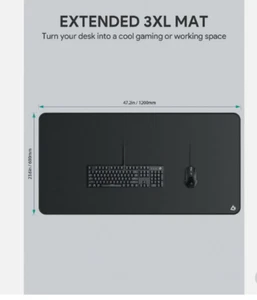 Alfombrilla de ratón para juegos Aukey XXXL 47,2 x 23,6 pulgadas | Superficie lisa extendida de gran tamaño | - Imagen 1 de 6
