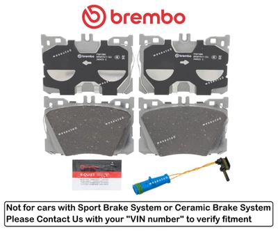 Juego Pastillas Freno Delanteras OES Cerámica + Sensor para Mercedes C43 C450 E43 AMG Base Foto 1 de 2