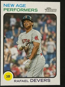 2022 Topps Heritage New Age Performers NAP-6 Rafael Devers Listing A - Bild 1 von 2