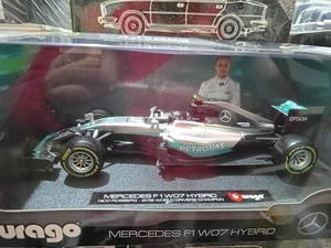 MERCEDES F1 W07 HYBRID #6 Rosberg World Champion Drive 2016 Burago 1/18 - Picture 1 of 7