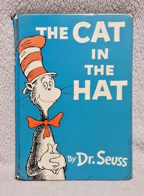 Dr. Seuss The Cat in the Hat Vintage Hardcover Ex-School Copy Acceptable Conditi - Image 1 of 4