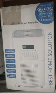Purificador de aire True Hepa Dr J Professional 1800 pies cuadrados 4 etapas modo automático 12 horas de tiempo - Imagen 1 de 2