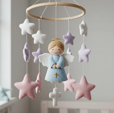 Детская кроватка Cross Baby Mobile and Angel Baby христианская детская кроватка Jesus мобильная религиозная Cr... - Изображение 1 из 4