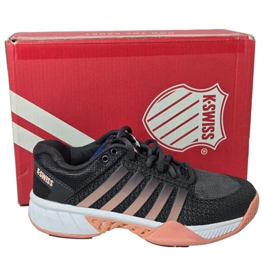 Zapatos deportivos K-Swiss Express Light Pickleball para mujer gris asfalto melocotón 6,5 M Foto 1 de 4