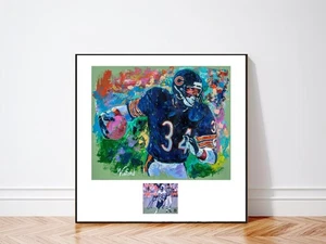 Walter Payton SIGNIERT von Payton Echtheitszertifikat Giclée 40 Zoll Höhe x 30 Zoll Breite war 1.995 $ jetzt 595 $ - Bild 1 von 18