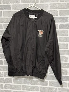 Smitty Mens Large Black Referee Full Zip Light Weight Jacket Water Resistant - Picture 1 of 8