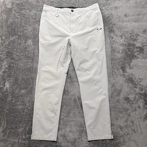 Oakley Pants Mens 34 Gray Lightweight Golf Casual Performance Trouser Stretch - Picture 1 of 10