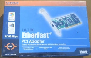 Linksys 10/100 Mbps EtherFast PCI Adapter Ethernet Card # LNE100TX - Picture 1 of 2