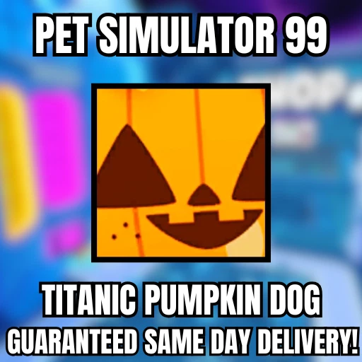 🔥💎Titanic Pumpkin Dog💎🔥PET SIMULATOR 99 - CHEAPEST!⚡💸 - Image 1 of 1