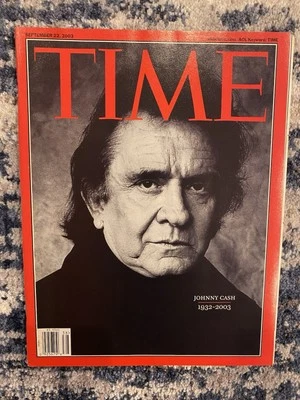 2003 Time Magazine Sept 22 Johnny Cash Newsstand High Grade - Image 1 of 4