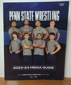2023-24 Penn State Nittany Lions GUÍA DE MEDIOS DE LUCHA LIBRE Anuario Programa PSU Libro - Imagen 1 de 21